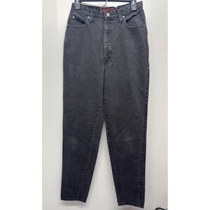 Vintage Sasson Modern‎  Black Relaxed High Waist Mom Denim Jeans Women's 12 #39